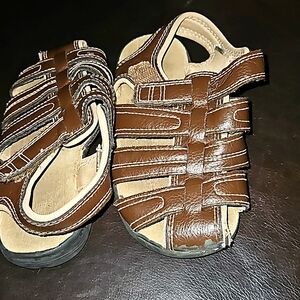 Sandals- toddler- leather brown